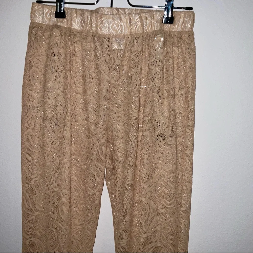 Saints & Hearts  Flare Lace crochet flare bell bottom pants - Picture 2 of 9